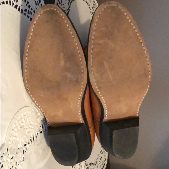 Laredo leather cowgirl boots camel tan color - Picture 6 of 8